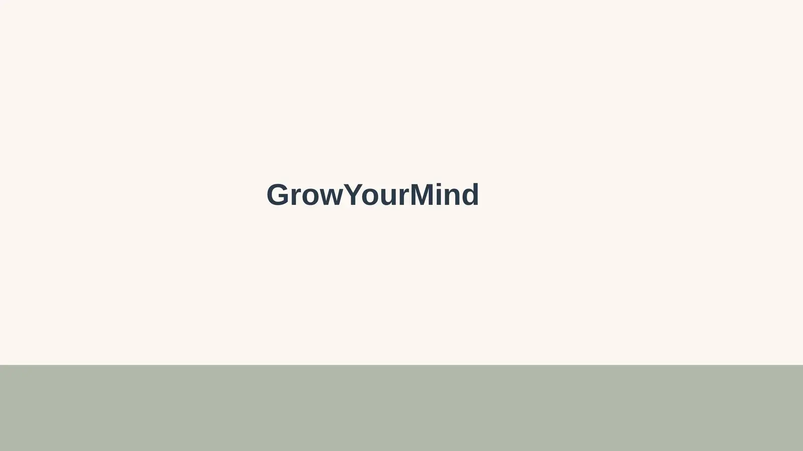 GrowYourMind 개강 브로셔 12페이지